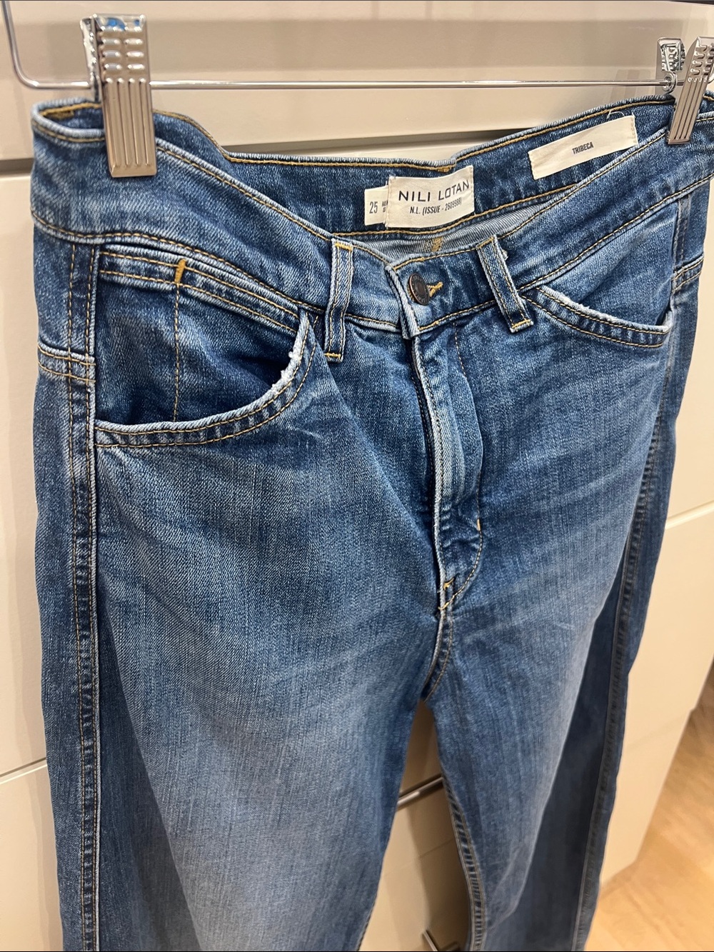 Nili Lotan Blue Denim Jeans - Picture 8 of 16